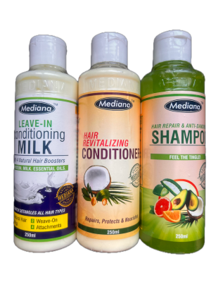 Mediana Trio – Shampoo, Conditioner & Leave-In Conditioner 250ml